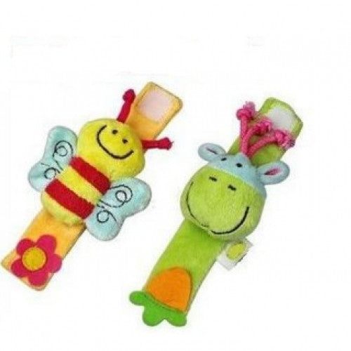 Baby toys Wrist Rattles Color Three-dimensional Animal
