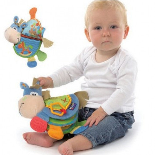 Cute Donkey Animal Cloth Book Baby Cognitive Book Teether