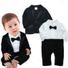 Gentleman Bow Ties Rompers Birthday Party Clothing Costumes